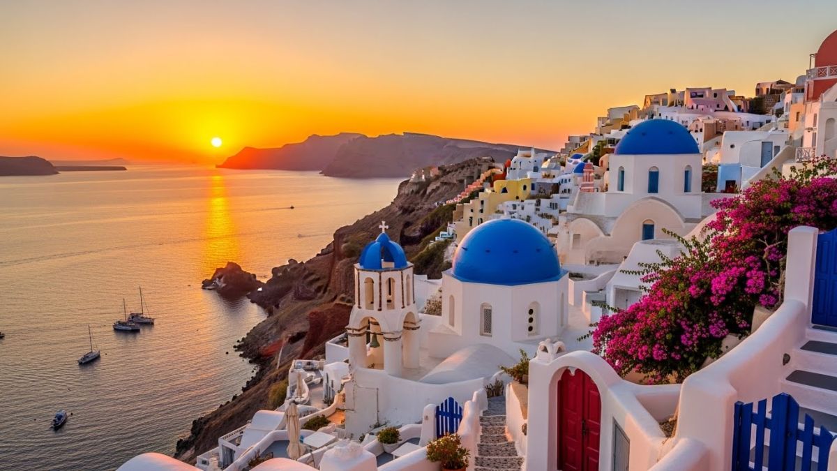 Sunset in Santorini